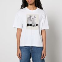 apc new haven logo-print cotton-jersey t-shirt - xs