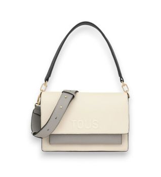 TOUS para mujer. 2002202601 Bandolera Audree Saffiano beige (OSFA), Casual, Poliuretano