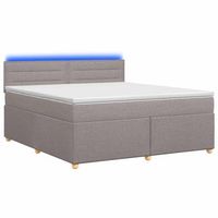 cama tapizada 144x200x1005 cm tejido - taupe