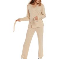 lisca jersey camiseta de manga larga con cinturon isadora para mujer
