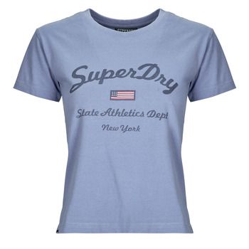 Superdry Camiseta Ath Ess Fitted Graphic Tee para mujer
