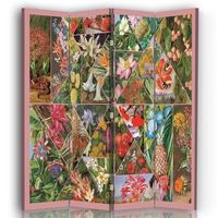 legendarte - biombo marianne north - maria rita minelli - separador de ambientes para interiores cm 145x170 4 paneles