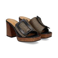 noa harmon sandalias con plataforma mujer - negro talla 39