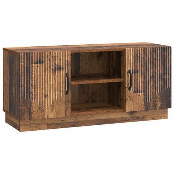 Mueble De Tv 102 X 34,5 X 47 Cm Madera Envejecida Vidaxl