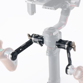 TILTA TGA-ANA Brazos extensores de riel NATO ajustables y soporte Rosette para DJI RS 2/RS 3 Pro/RSC 2/RS 3/RS4 Pro/RS4/RS5
