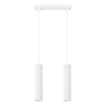 Lámpara colgante moto blanco, 2 luces