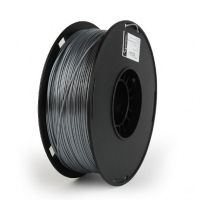 gembird bobina de filamento pla plus 175mm 1kg plata