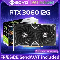 soyo nuevas tarjetas graficas para juegos nvidia geforce rtx 3060 12gb gddr6 192 bit gpu de escritorio tarjeta de video componentes de ordenador