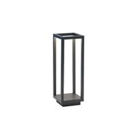 linterna home gris oscuro led 22w bateria ip54 zafferano