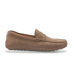 BOSS para hombre. 50541750 Mocasines de Piel Noel marrón (39), Plano, Ninguno, Casual, Fiesta, Clásico