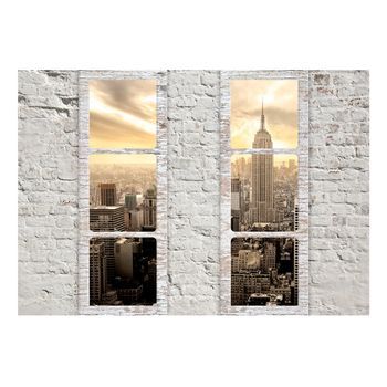 Papel Pintado 3d - New York: View From The Window (150x105 Cm)