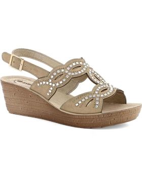 de INBLU SANDALIA CUNA PARA MUJER GM50 COLOR PLATINO SABIA