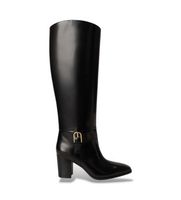 lauren ralph lauren para mujer 802p12879001 bota alta raelynn de piel brillante negro 36 1 a 3cm 5 a 8cm cremallera ninguno casual