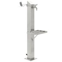 columna de agua de jardin acero inoxidable cuadrada 95 cm vidaxl