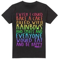 mean girls camiseta rainbows and cake para hombre