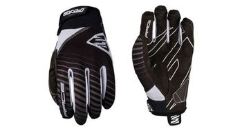 Par de guantes largos five race negro blanco