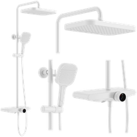 conjunto de ducha rea bari white