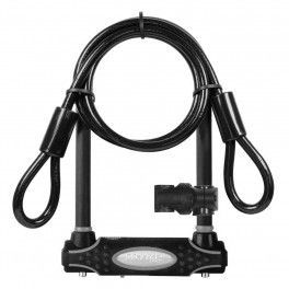 Masterlock 8274 U-bar 210mmx110mmx10mm Cierre Con Llave + Cable 1.2mx10mm
