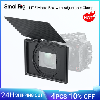 Caja mate SmallRig LITE con abrazadera ajustable, caja mate DSLR con bandera superior de fibra para filtro 4x5,65/filtro circular-4409
