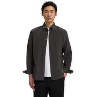 selected camisa manga larga noos regcole danni shirt - dark shadow para hombre