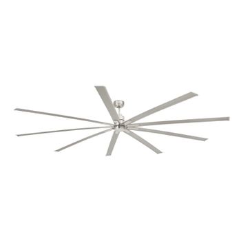 Faro Manhattan Ventilador de Techo con Luz LED y Mando 56W Níquel Mate