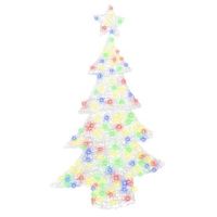 arbol de navidad  decoraciones de navidad con 100 led multicolor 120 cm acrilico