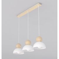 lampara colgante reta blanco 3 luces