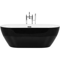 banera independiente de acrilico sanitario blanco individual 170 x 79 cm diseno moderno ovalado carrera