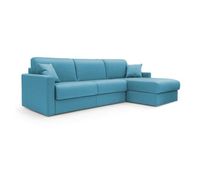 chris sofa esquinero de 5 plazas en tejido impermeable 248 cm izquierdo mat 120x197 azul claro
