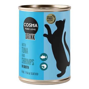 Cosma Drink bebida para gatos 24 x 100 g - Pack Ahorro - Atún y gambas