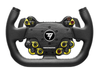 volante - thrustmaster evo racing 31u leather negro y amarillo