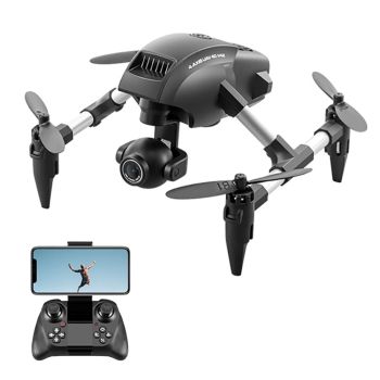 4DRC V42 MINI WiFi FPV con cámara dual conmutables de alta definición y flujo óptico,suspensión de 360° de aleación de m