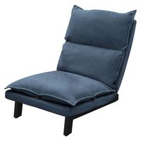 silla de suelo reclinable azul sofa bajo estilo japones con respaldo