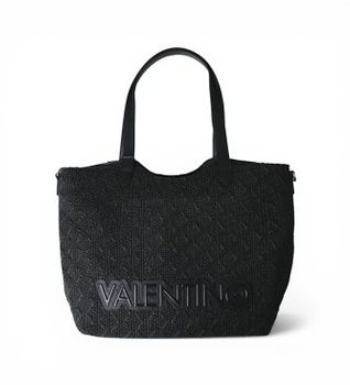 Valentino para mujer. VBS7GG01PAG Bolso Shopper negro (OSFA), Casual, Poliuretano