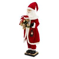 figura de papa noel 120cm con luz led movimiento sonido y musica