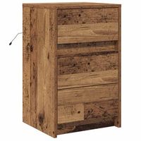 armario de noche madera vieja 38 x 34 x 61 cm vidaxl