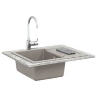 lavabo de bano moderno  lavabo gris 620 x 500 mm 80 cuarzo y 20 resina