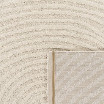 Alfombra moderna Aurora crema 80x250 cm