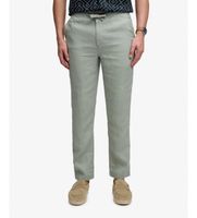 superdry para hombre m7011509a pantalon merchant lino verde s casual