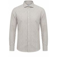 archivium camisa manga larga sr11ca nes slub h-722 mustang brown para hombre