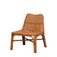 silla de ratan marron