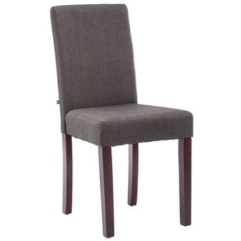 Silla De Comedor Ina En Tela Gris Oscuro 47x41x91 Cm Clp