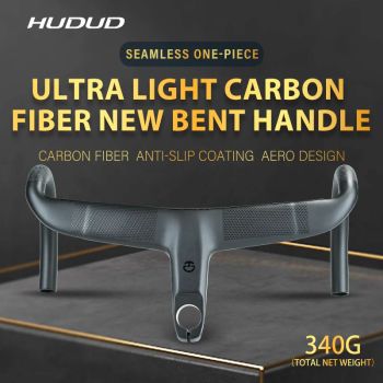 Bicicleta de Carretera HUDUD Arc, Fibra de Carbono Completa, Ultraligera T800, Aerodinámica, Cableado Interno, Manillar Integrado, 360g