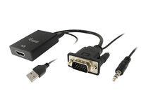 adaptador vga macho a hdmi hembra con audio jack 35 equip 119038