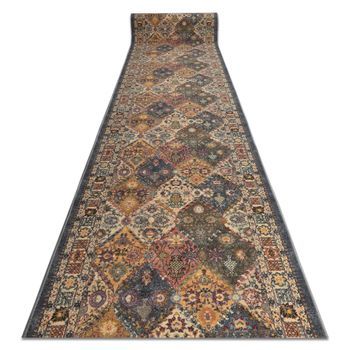 Tapete Antideslizante Modern Classic Clásico Beige / Gris 19 100cm 100x770 Cm