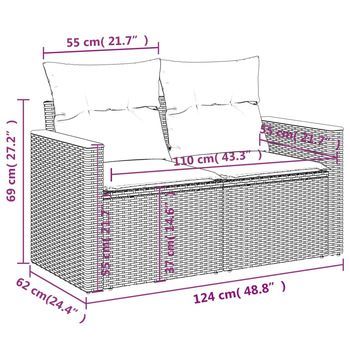 Conjunto De Sofás Para Exteriores (incluye Cojines, Combinación De 11 Piezas)