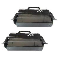compatible multipack lexmark t654dn printer toner cartridges 2 pack -0t654x11e
