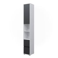 armario para ropa blanca maltin 302 x 189 cm con una puerta y dos cajones vicco
