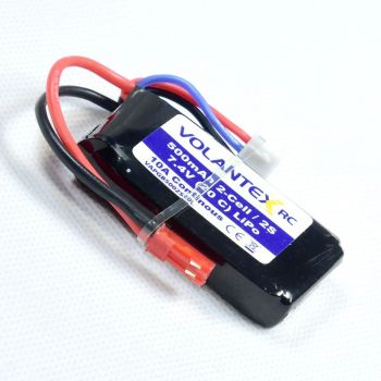 Parte de repuesto para avión RC VolantexRC 768-1 Mustang P-51D / Saber 920 756-2 Batería Lipo de 7,4V 500mAh 20C con enc