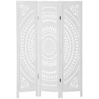 biombo separador 120x16x170 cm blanco